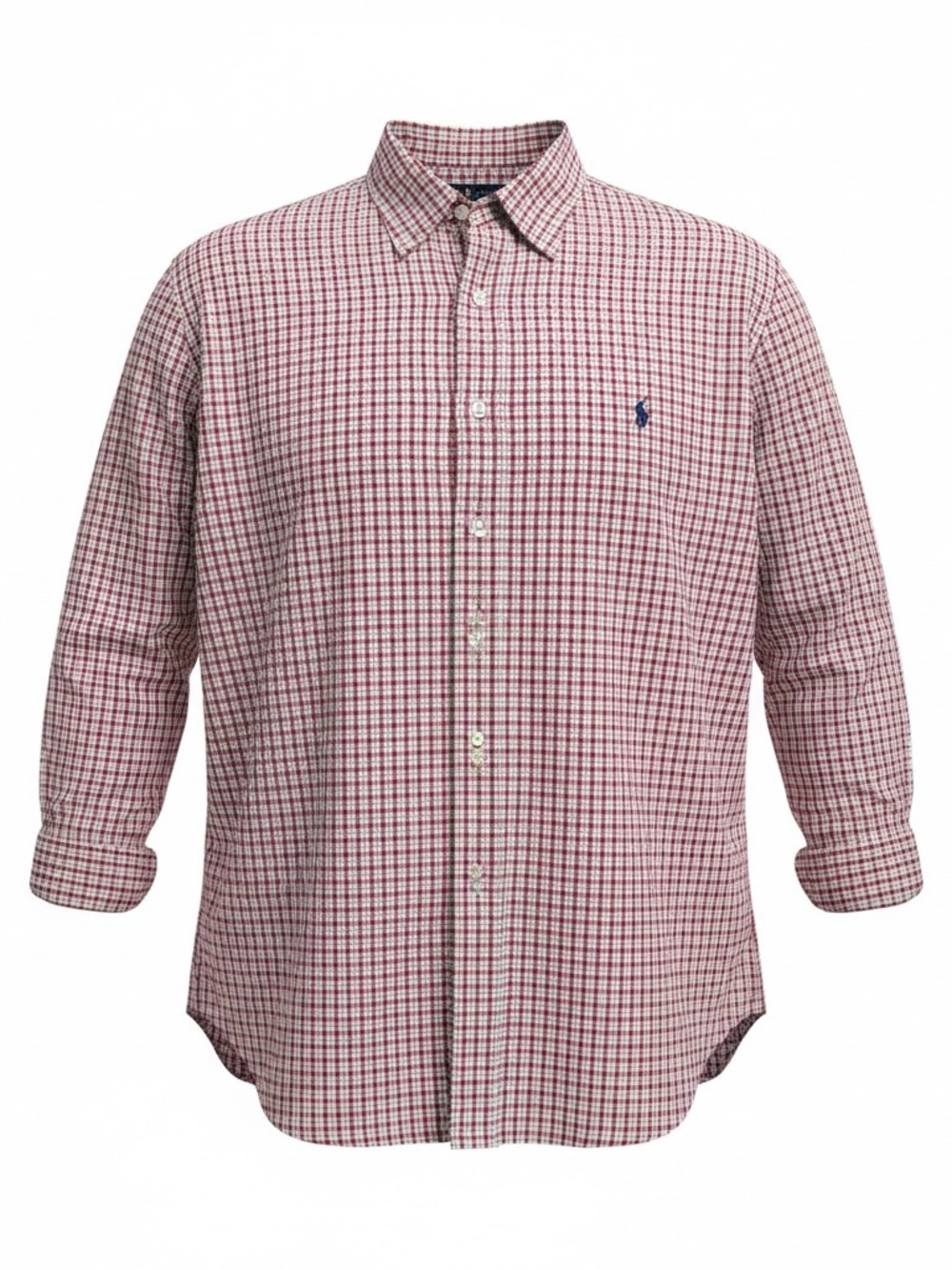 Polo Ralph Lauren Performance Long Sleeve 3XB red white gingham plaid Outdoor
